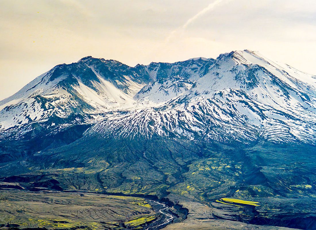 Insurance Solutions - Aerial View of Mount St. Helens, in Washington